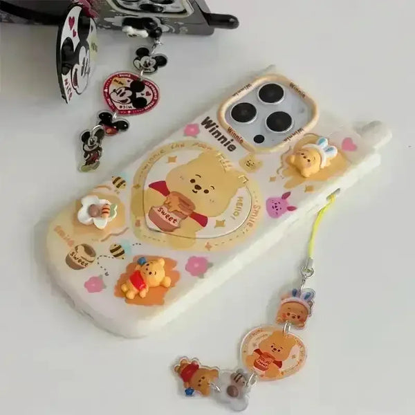 3D Disney Makeup Mirror Phone Case (For iPhones) - Bear Hugs