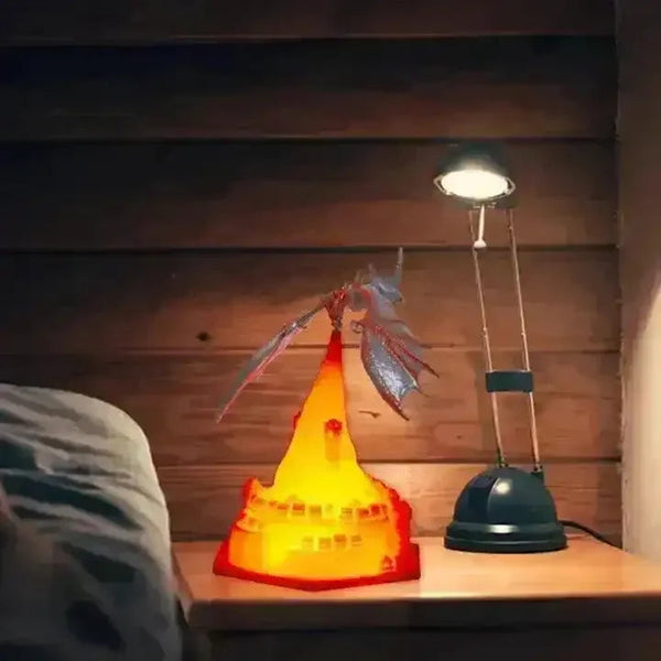 3D Flying Dragon and Castle Night Lamp - Bear Hugs
