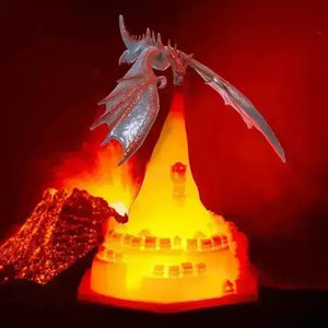 3D Flying Dragon and Castle Night Lamp - Bear Hugs
