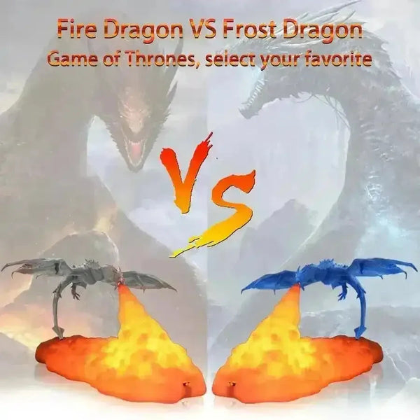 3D Flying Fire and Frost Dragon Night Light - Bear Hugs