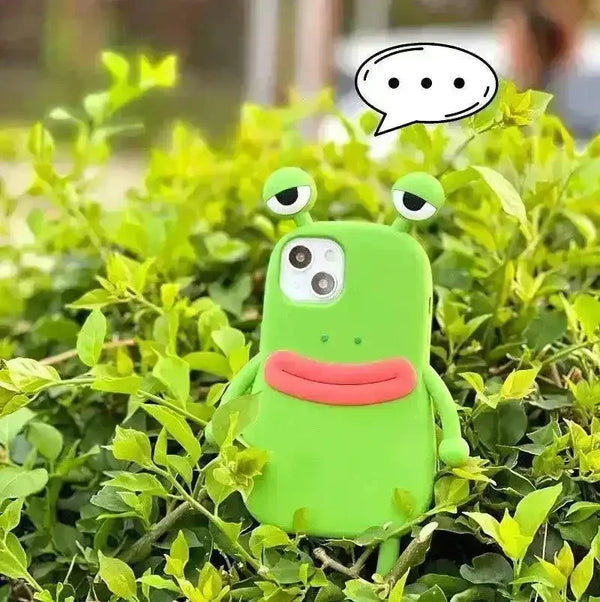 3D Frog Shaped Phone Case (For iPhones) - Bear Hugs