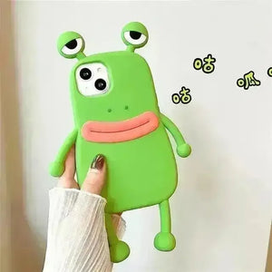 3D Frog Shaped Phone Case (For iPhones) - Bear Hugs