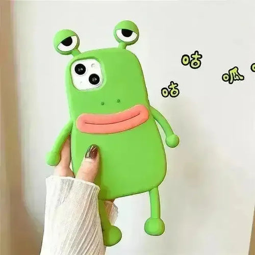 3D Frog Shaped Phone Case (For iPhones) - Bear Hugs
