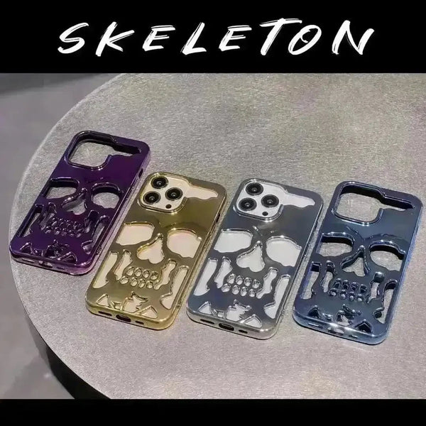 3D Hollow Skull Phone Case (For iPhones) - Bear Hugs