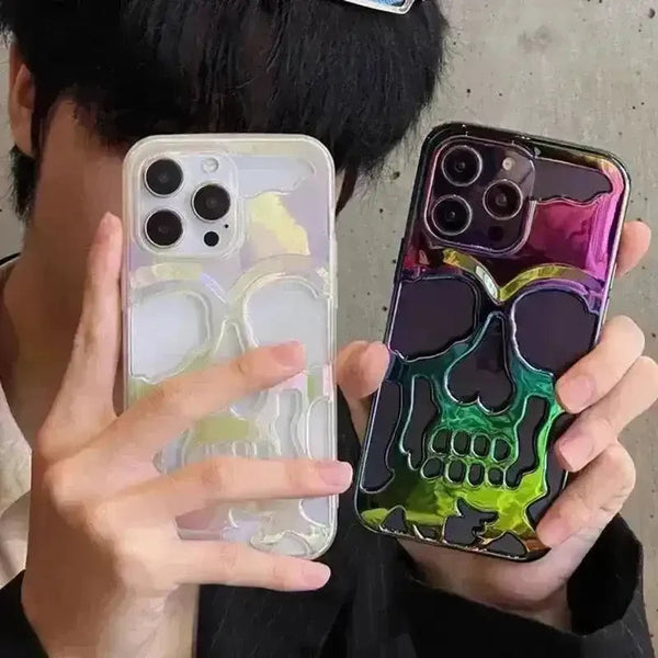 3D Hollow Skull Phone Case (For iPhones) - Bear Hugs