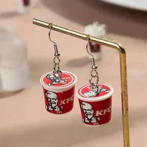 3D KFC Dangle Earrings - Bear Hugs