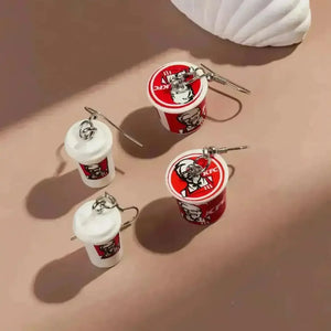 3D KFC Dangle Earrings - Bear Hugs
