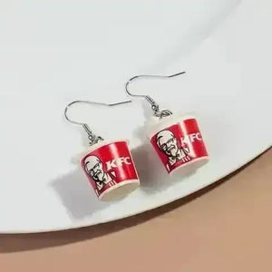 3D KFC Dangle Earrings - Bear Hugs