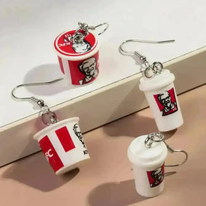 3D KFC Dangle Earrings - Bear Hugs
