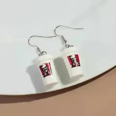 3D KFC Dangle Earrings - Bear Hugs