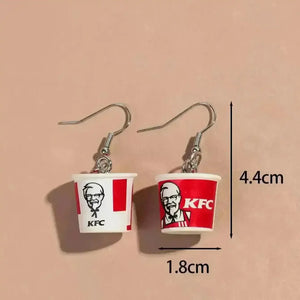 3D KFC Dangle Earrings - Bear Hugs