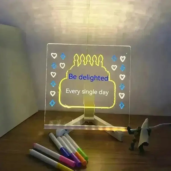 3D Luminous Glow Noteboard (Mono and Colour Options) - Bear Hugs