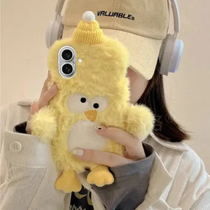 3D Plush Yellow Chicken Case (For iPhones) - Bear Hugs