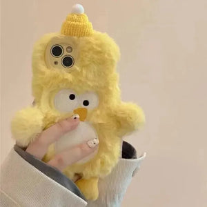 3D Plush Yellow Chicken Case (For iPhones) - Bear Hugs