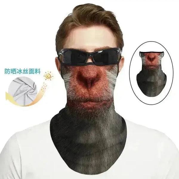 3D Printed Animal Themed Rider Mask - Bear Hugs