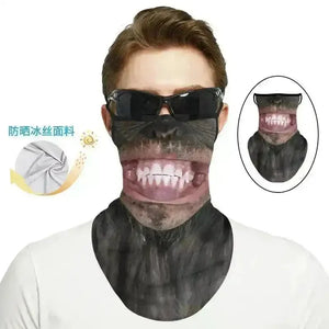 3D Printed Animal Themed Rider Mask - Bear Hugs
