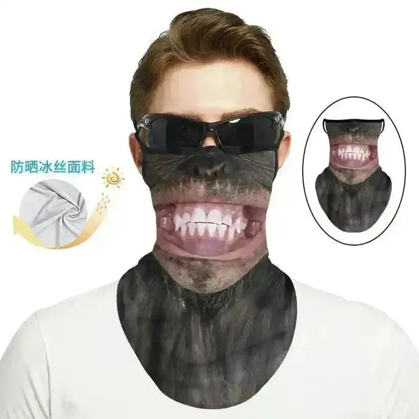 3D Printed Animal Themed Rider Mask - Bear Hugs