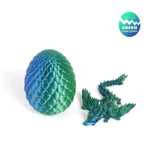 3D Printed Gradient Flying Dragon With Egg - Bear Hugs