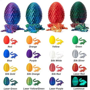 3D Printed Gradient Flying Dragon With Egg - Bear Hugs