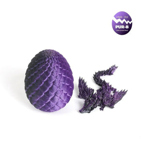 3D Printed Gradient Flying Dragon With Egg - Bear Hugs