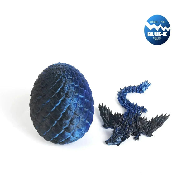 3D Printed Gradient Flying Dragon With Egg - Bear Hugs