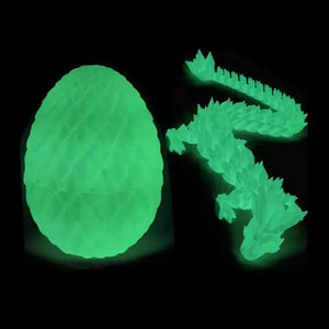 3D Printed Gradient Flying Dragon With Egg - Bear Hugs