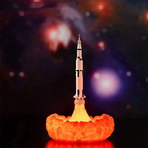 3D Rocket Spaceship Night Light - Bear Hugs
