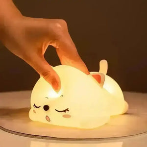 3D Silicon Cute Cat Night Lamp - Bear Hugs
