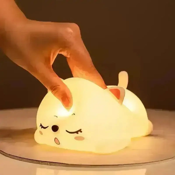 3D Silicon Cute Cat Night Lamp - Bear Hugs