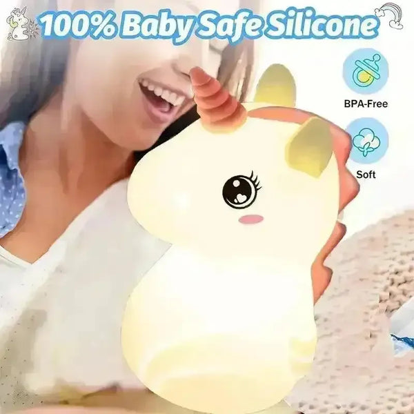 3D Silicon Unicorn Night Lamp - Bear Hugs