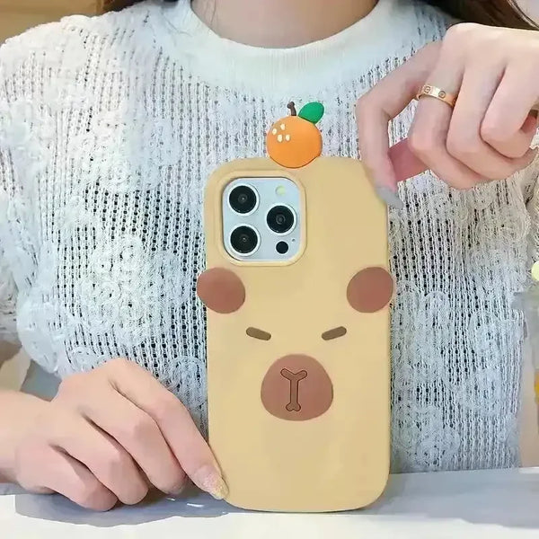 3D Sleepy Bear Phone Case (For iPhones) - Bear Hugs