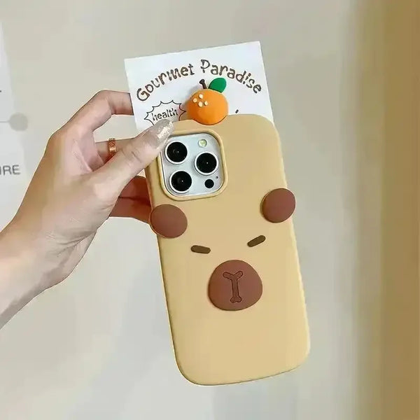 3D Sleepy Bear Phone Case (For iPhones) - Bear Hugs