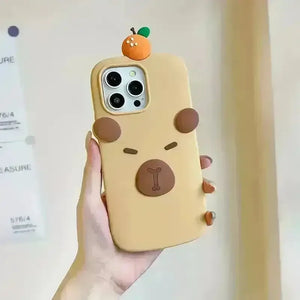 3D Sleepy Bear Phone Case (For iPhones) - Bear Hugs