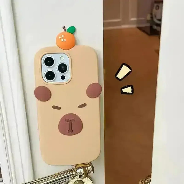 3D Sleepy Bear Phone Case (For iPhones) - Bear Hugs