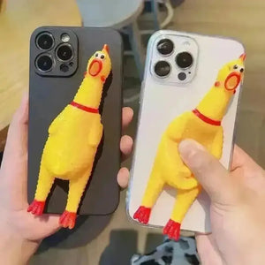 3D Squeaky Chicken Phone Case (For iPhones) - Bear Hugs