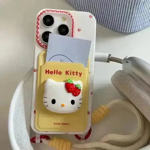 3D Strawberry Hello Kitty Phone Case (For iPhones) - Bear Hugs