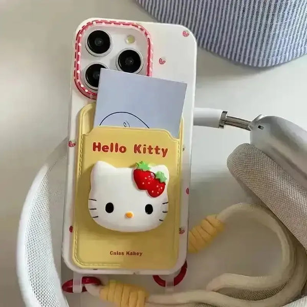 3D Strawberry Hello Kitty Phone Case (For iPhones) - Bear Hugs