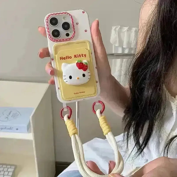 3D Strawberry Hello Kitty Phone Case (For iPhones) - Bear Hugs