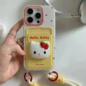 3D Strawberry Hello Kitty Phone Case (For iPhones) - Bear Hugs