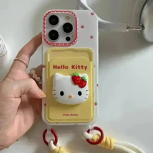 3D Strawberry Hello Kitty Phone Case (For iPhones) - Bear Hugs