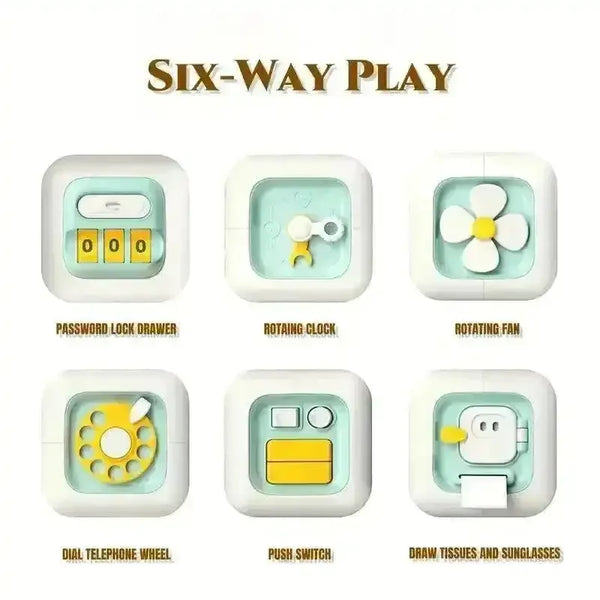 6 in 1 Busy Learning Cube - Bear Hugs