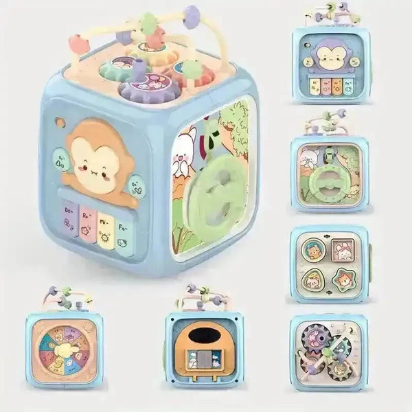 7 in 1 Montessori Activity Cube - Bear Hugs