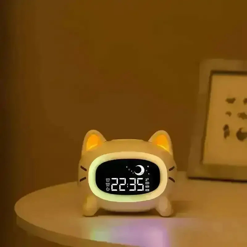 Adorable Cat Sleep Trainer Alarm Clock - Bear Hugs