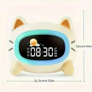 Adorable Cat Sleep Trainer Alarm Clock - Bear Hugs