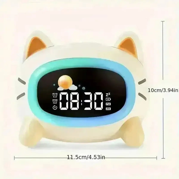Adorable Cat Sleep Trainer Alarm Clock - Bear Hugs