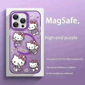 Adorable Hello Kitty Magnetic Phone Case (For iPhones) - Bear Hugs