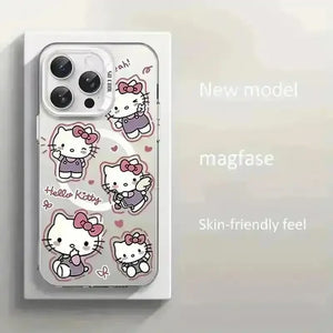 Adorable Hello Kitty Magnetic Phone Case (For iPhones) - Bear Hugs