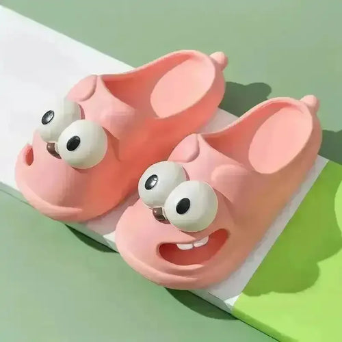 Adorable Kissing Cartoon Fashion Slides - Bear Hugs