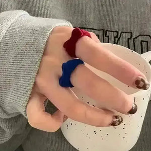 Adorable Velvet Bow Ring - Bear Hugs