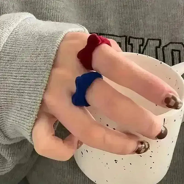 Adorable Velvet Bow Ring - Bear Hugs